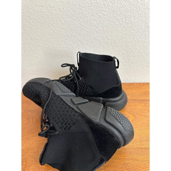 Women's Unbranded Stretch Pull On Ankle Boots Black Size 9W Sku 2719 - Picture 4 of 13